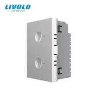 Modul intrerupator dublu tactil, standard italian, 3M Gri
