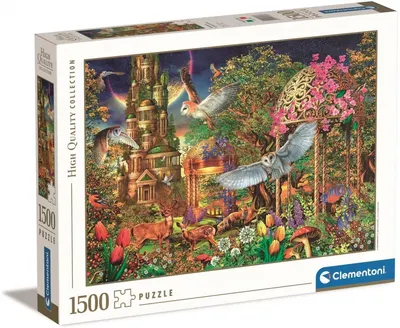 Puzzle Clementoni din 1500 piese - Grădina fanteziilor pădurii