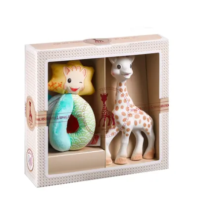 Set cadou zornaitoare si jucarie dentitie - Sophie la girafe - Sophiesticated, The Early Learning Set