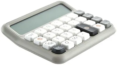 Calculator OfBox Soft - 12 dgt, de birou, gri