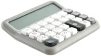 Calculator OfBox Soft - 12 dgt, de birou, gri