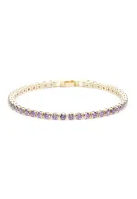 Bratara Tennis Cu Cristale Zirconia Mov