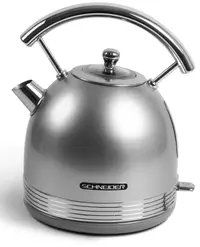 Fierbator de apă Schneider - SCKE17S, 1850-2200 W, 1.7 l, argintiu