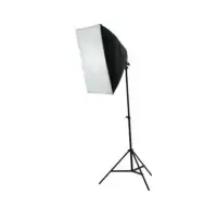 Kit lumina E27 135W 5600K cu softbox 50 x 70cm si stativ - Default Title