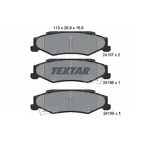 Set placute frana, frana disc TEXTAR 2419701