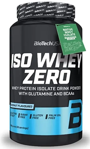 Iso Whey Zero, nucă de cocos, 908 g, BioTech USA