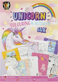 Carte de colorat și activități Grafix Unicorn