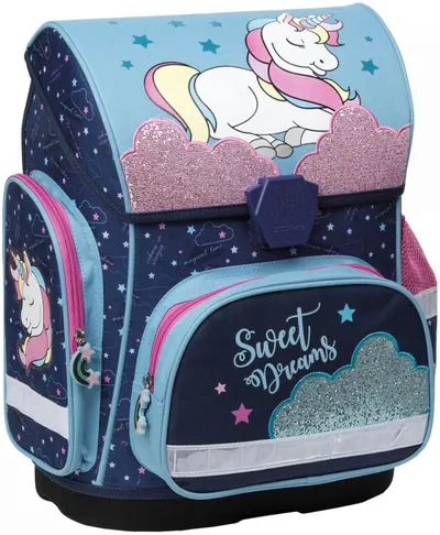 Ghiozdan scolar ergonomic Derform - Unicorn, cu 1 compartiment