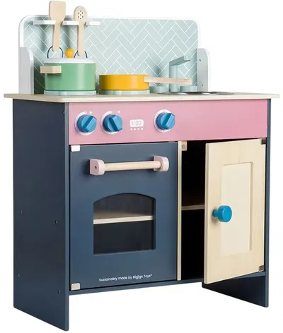 Bucatarie din lemn pentru copii Bigjigs - Scandi