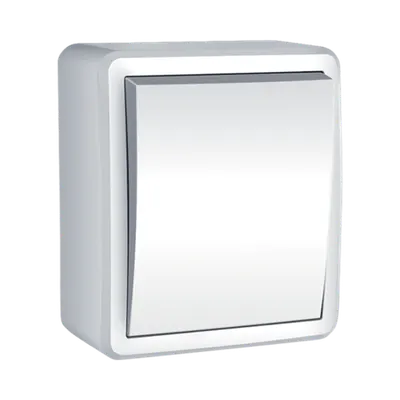 Intrerupator Simplu Aplicat Alb 1p44