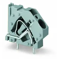 Stackable PCB terminal block; 6 mm²; Pin spacing 7.5 mm; 1-pole; CAGE CLAMP®; commoning option; 6,00 mm²; light gray