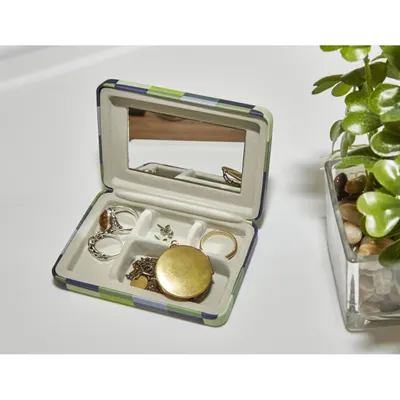 Suport Bijuterii - Plaid Travel Jewelery Case