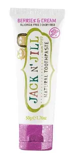 Pasta de dinti naturala pentru copii de la +6 luni cu aroma Berries & Cream, Jack N' Jill Kids