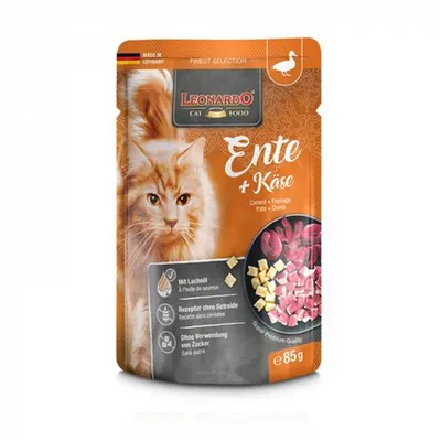 Hrana umeda pentru pisici Leonardo cu rata branza 85 gr