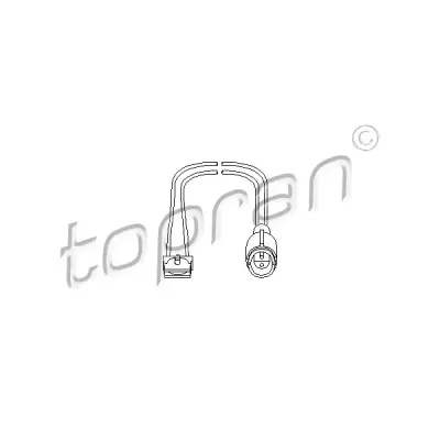 Senzor, uzura placute frane TOPRAN 500 669
