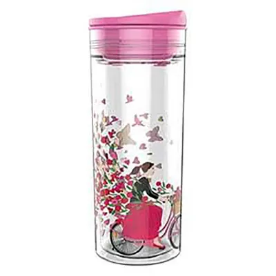 Sticla pentru apa SlideCup Crystal - Butterfly