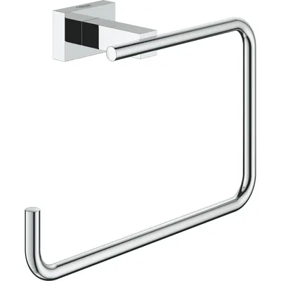 Inel prosop Grohe Essentials Cube 40510001, Fixare perete ascunsa, Argintiu