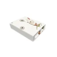 Cearceaf cu elastic MimiNu pentru landou dimensiune 80x35 cm din bumbac Cats