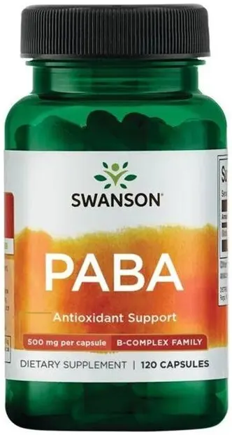 PABA, 500 mg, 120 capsule, Swanson
