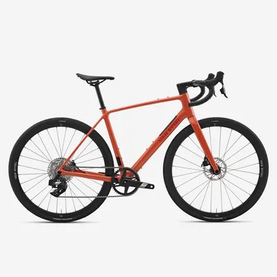 Bicicletă de șosea carbon SRAM Apex AXS 1x12v, EDR CF Cărămiziu
