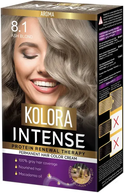 Kolora Intense Vopsea de păr, 8.1 Blond cenușiu