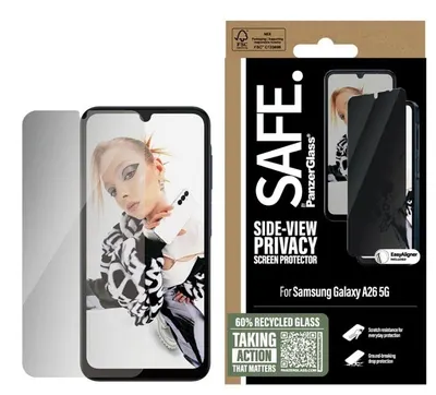 Protector de sticlă PanzerGlass - Privacy, Galaxy A26, transparent