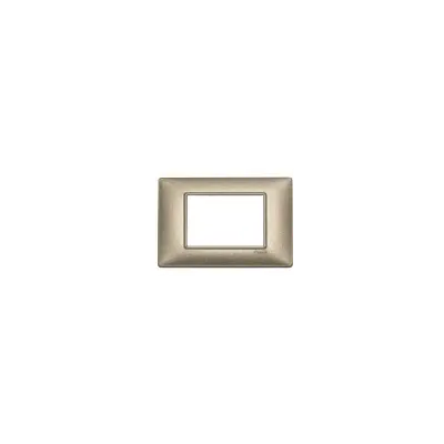 Placa ornament 3 module Vimar(Plana)metal metallized bronze