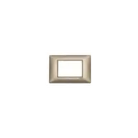 Placa ornament 3 module Vimar(Plana)metal metallized bronze
