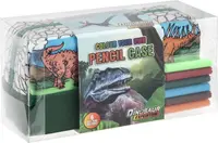 Trusă creativă Moxy Dinosaur Expedition - Penar pentru colorat cu 6 markere