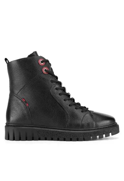 Ghete dama WI32-FATIMA-01 - piele naturala - negru