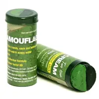 Vopsea camuflaj stick față BCB - NEGRU+VERDE