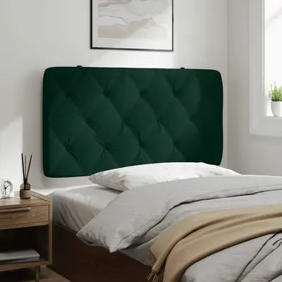 vidaXL Pernă tăblie de pat, verde, 100 cm, catifea