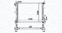 Radiator racire motor potrivit FORD FOCUS I 1.4 1.6