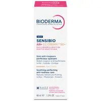 Crema CC pentru piele sensibila cu factor de protectie SPF50+, nuanta Light Tint Sensibio AR+, Bioderma | 40 ml