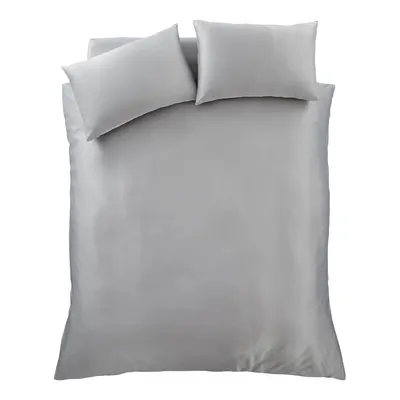 Lenjerie gri pentru pat dublu 200x200 cm Silky Soft - Catherine Lansfield