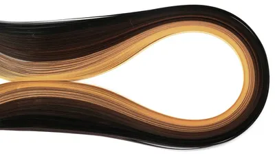 Panglici pentru quilling Em art - 3 mm/39 cm, maro(100 buc.)