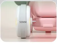 Balansoar 3 in 1 Nichiduta Garden Pink transformabil in vehicul fara pedale cu maner parental, Roti EVA, Centuri de siguranta, jucarie muzicala, spatar si bara de siguranta detasabile