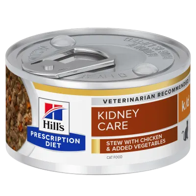 Hill's Prescription Diet Feline Kidney Care Stew Chicken & Vegetables, 82 g