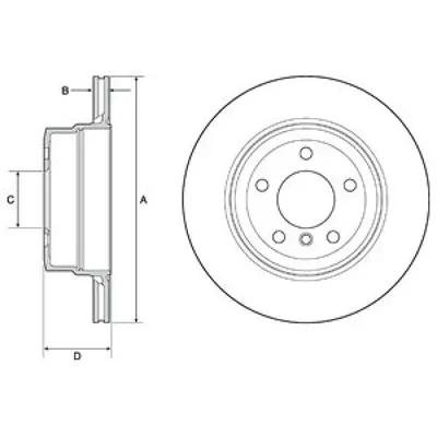 Disc frana DELPHI BG4695C