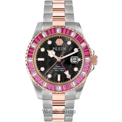Ceas Philipp Plein Philipp Plein PWPZA0424 Unisex GMT-I Challenger Baguettes 44mm 5ATM