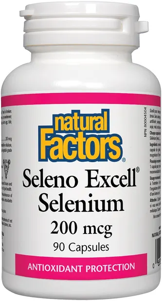 Seleno Excell Selenium, 200 mcg, 90 capsule, Natural Factors