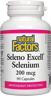 Seleno Excell Selenium, 200 mcg, 90 capsule, Natural Factors