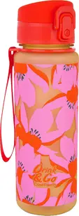 Sticlă de apă Cool Pack Brisk - Flores Rosa, 600 ml