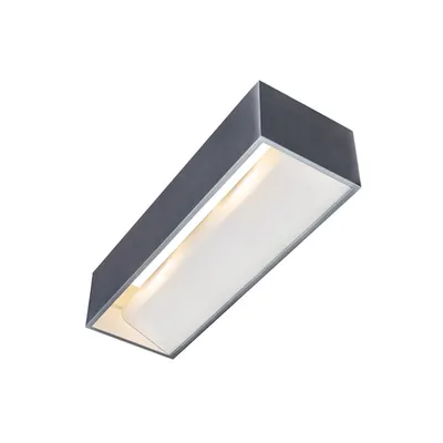 Corp iluminat de perete, aplica, lumini logs in L de perete, din aluminiu cu LED-uri de interior lumina de perete incastrat, alu / alb, 2000-3000K, DIM-TO-CALD