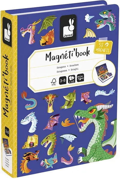 Carte magnetică Janod - Dragoni