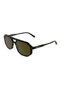Ochelari de soare aviator cu lentile uni - Maro inchis/Negru