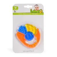 Jucarie gingival Cangaroo - Curcubeu, portocaliu