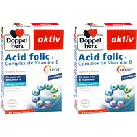 Pachet Acid Folic + Complex Vitamina B Depot Aktiv 30tb + 30tb