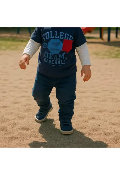 Blugi jogger cu elastic la glezna - Gaming Mode - Bleumarin Denim - pentru baietei - Bleumarin