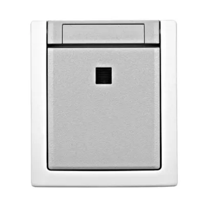 Buton cu 1ND+lumină orientare, 10A, PT, cl. elastice, IP54